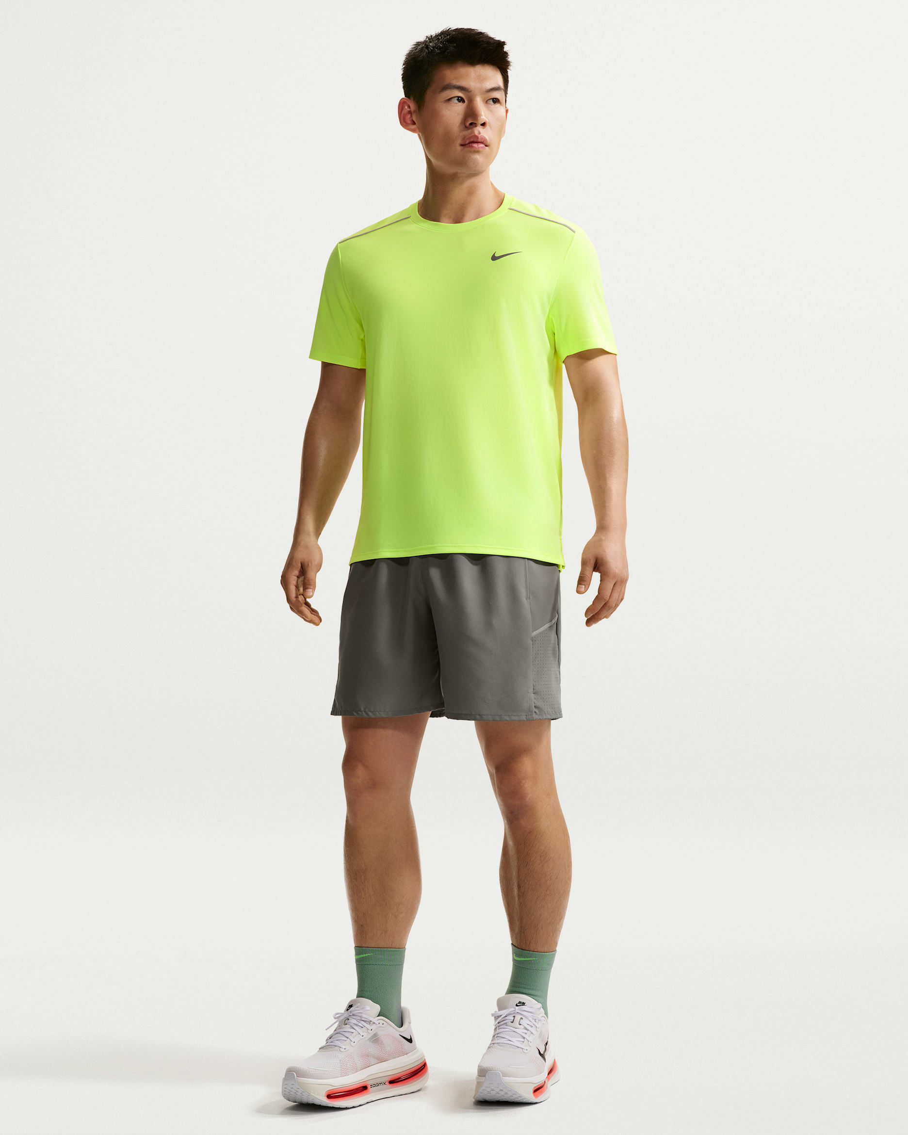 Nikeナイキ美品 オリーブグリーン Tシャツ ショートパンツ セットLサイズ NIKE公式】ナイキ マイラー メンズ Dri-FIT 18cm ランニングショート